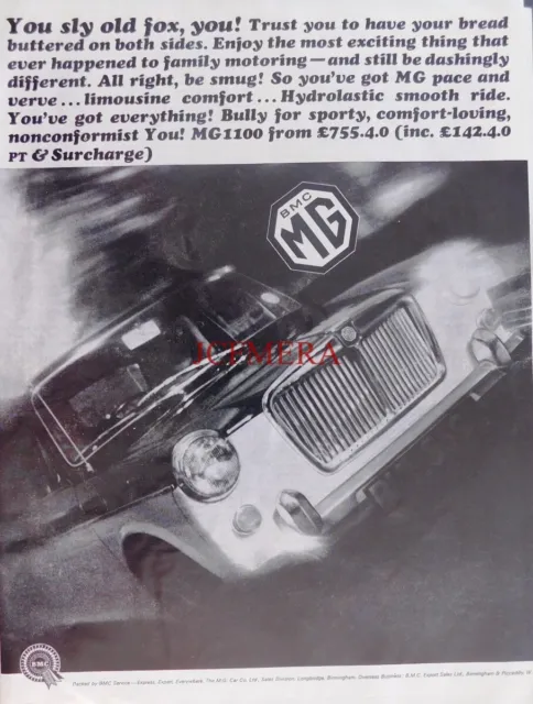 MG '1100' Saloon, Original 1967 Motor Car Advert : 660-167