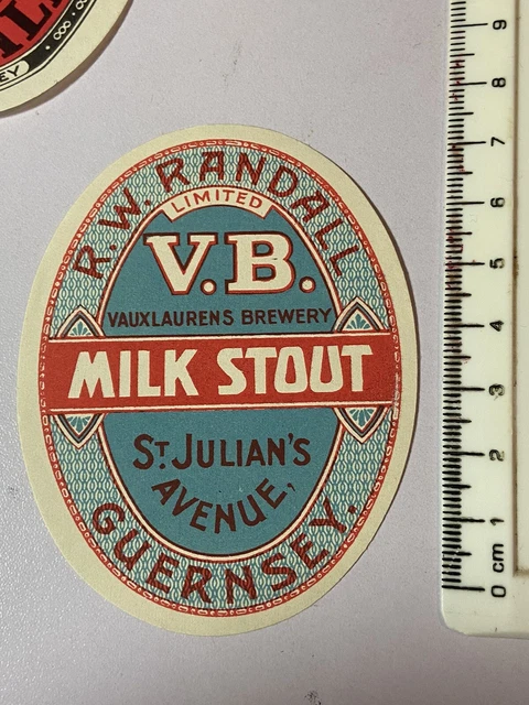 5 Old R W Randall St Julians. Guernsey Jersey Brewery Beer Labels Lot 180 2