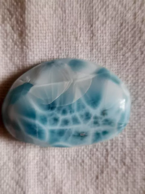 MINERAUX PIERRES GALETS VERITABLE LARIMAR  13,60 gr.