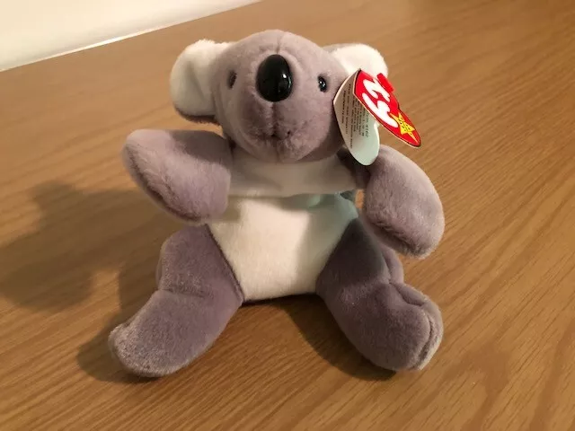 Ty Beanie Baby Mel The Koala, Retired, Errors, Style 4126, Pvc Pellets