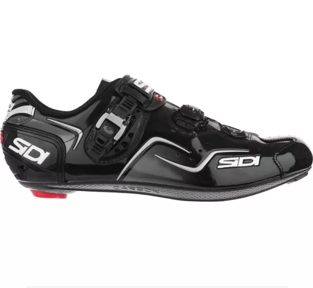 SIDI Kaos Carbon Road Cycling Shoes Black Size 44.5