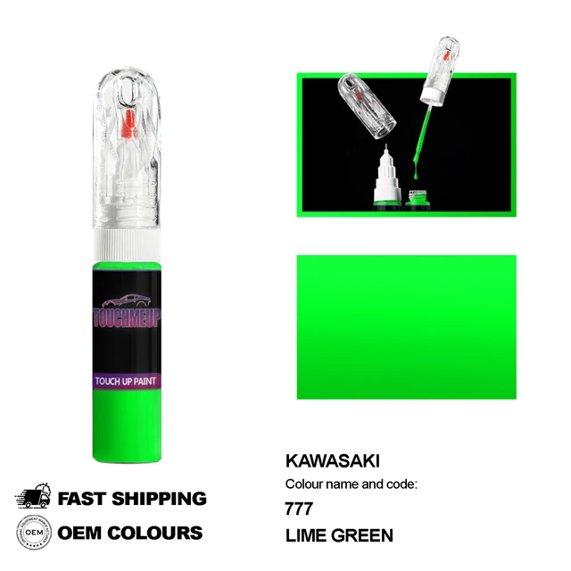 MOTO KAWASAKI 601 Vernice Touch Up Verde Lime EUR 10,41 - IT - Foto 2