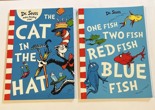 THE CAT IN the Hat - One Fish Two Fish Red Fish Blue Dr. Seuss - Free Aus Post! £8.21 - PicClick UK