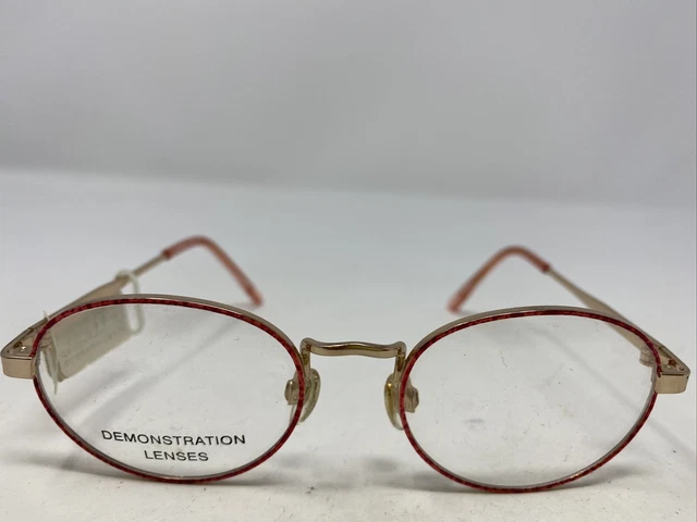 Eye Q Eyeglasses Frame Laurel Candy/Gold 45-16-125 Full Rim 0317