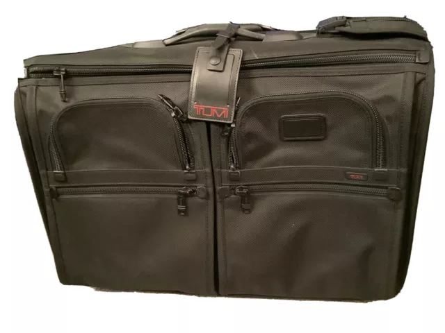 Tumi Garment Bag Suitcase Bifold 2Way Black Suit Bag