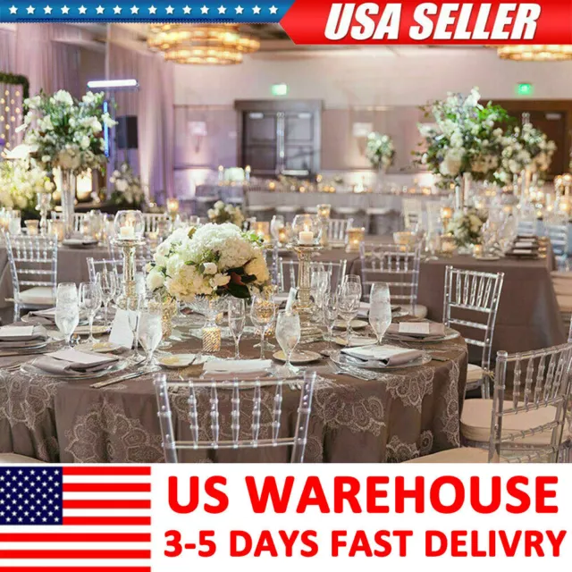 Set of 4 Acrylic Crystal Clear Chiavari Ghost Stacking Dining Chairs For Party