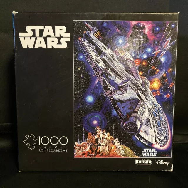 1000-piece Star Wars Millennium Falcon Double-Sided Jigsaw Puzzle