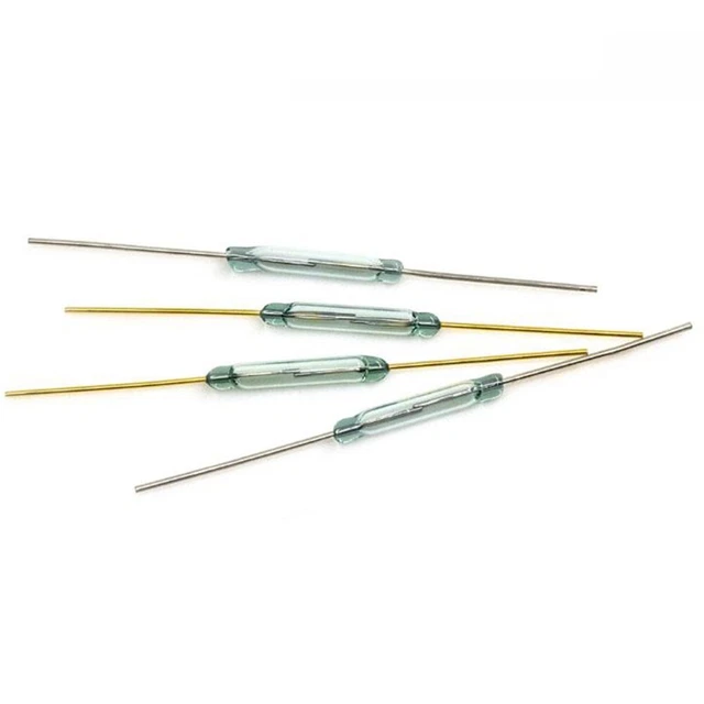 10pcs 2X14MM Reed Switch 3 Pin Magnetic Normally Open And Normally Closed