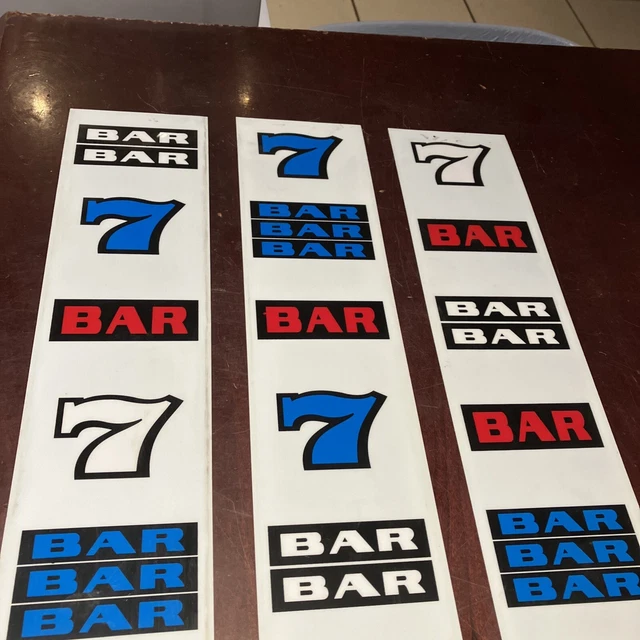 genuine IGT Red White and Blue. backlit. Reel Strips