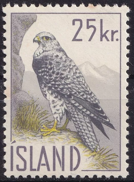 Island 1959 Fauna Vögel Falke sehr schön Postfrisch/MNH