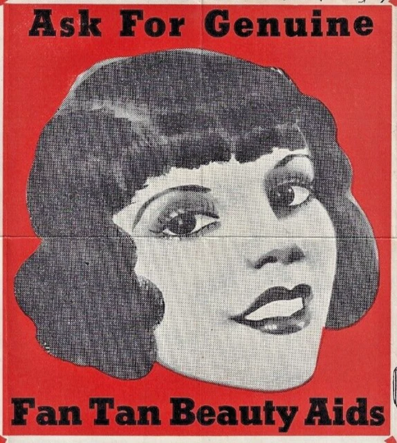 c1937~African American Hair & Beauty~Great 2-Sided Ad Circular~Fan Tan~Chicago