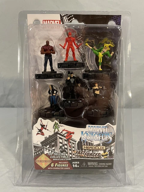 Marvel Heroclix Marvel Knights Fast Forces 6 Figure Set Avengers Defenders War