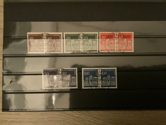Berlin MiNr. 286-290 waagerechte Paare mit Vollstempeln Berlin!!!