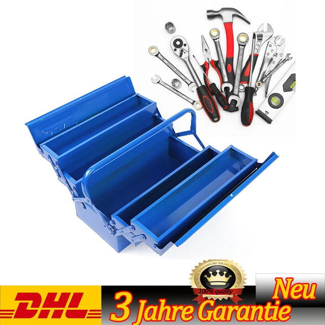 Caja de herramientas vacía acero grande 5 piezas caja de herramientas caja de herramientas caja de herramientas