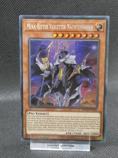 YUGIOH! Mekk-Ritter Violetter Nachteinbruch MP18 DE183/ Secret Rare/ 1. Auflage