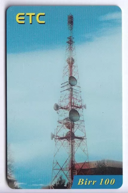 Afrique Telecarte / Phonecard .. Ethiopie 100Br Etc Antenne 2 22/02/2011 +N°
