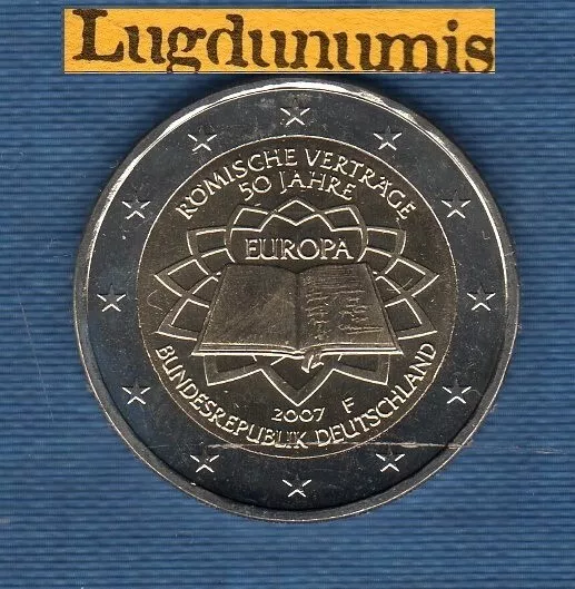 2 euro Commémo Allemagne 2007 F Traite de Rome F Stuttgart Germany