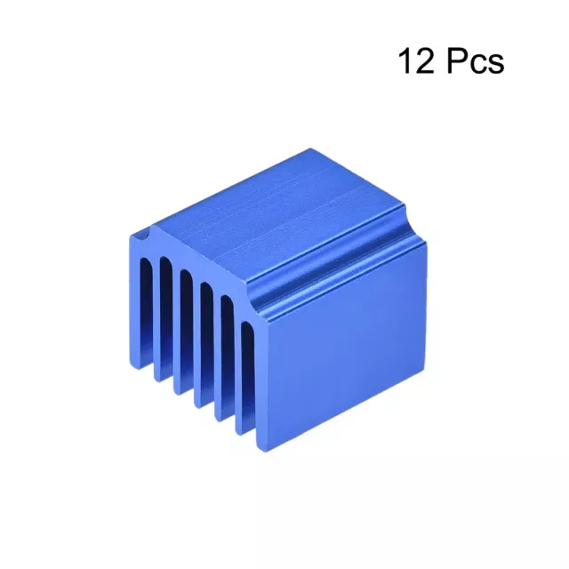 Parallel Dissipateur pour Stepper Motor 3D Imprimante 15x14.5x13mm Bleu 12Pcs 3