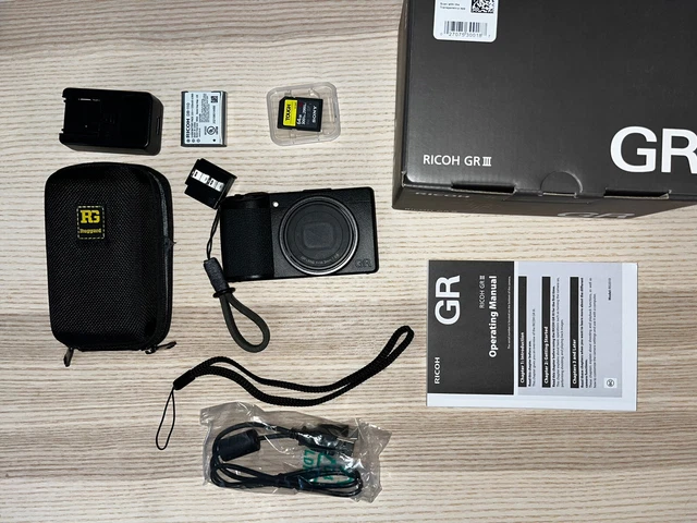 Ricoh GR III 24.2 MP Digital Camera - Black - 64 GB SD card, Carrying Case