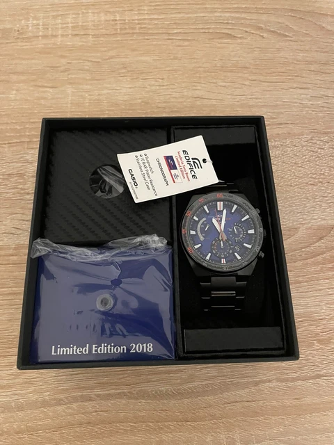 CASIO EDIFICE SCUDERIA Toro Rosso Stainless Steel Unisex Watch EQB 1100AT 2AER 400.00 PicClick UK