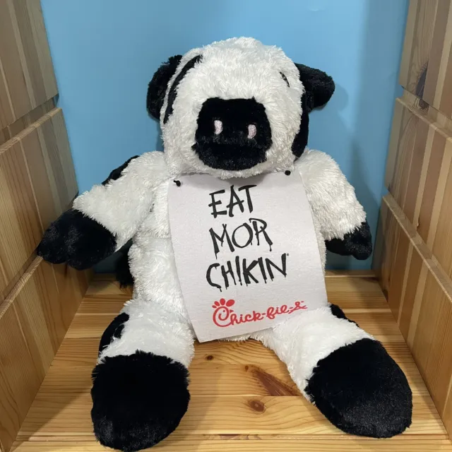 Chick-Fil-A Plush Cow Large 20" Eat Mor Chikin Soft Stuffed Animal Ages 4 and up