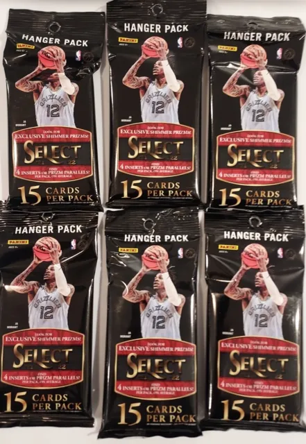2021-22 Panini Select NBA Basketball Hanger Pack NEW Shimmer Prizms LOT of (6)