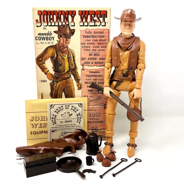 Vintage Marx Johnny West Best of The West Complete with Box 12" Figure 1965-75