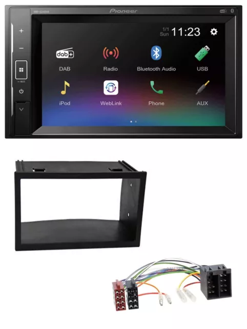 Pioneer DAB MP3 2DIN Bluetooth USB Autoradio für VW Golf 4 Polo T4 Fox Passat IS