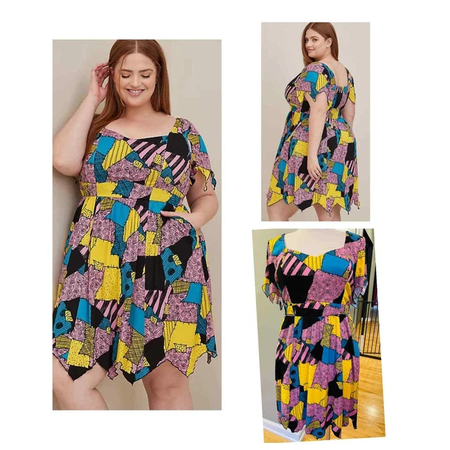 Torrid 00 Disney Nightmare Before Christmas Sally Patch Costume Halloween Dress Torrid 00 Disney Nightmare Before Christmas Sally Patch Costume Halloween Dress
