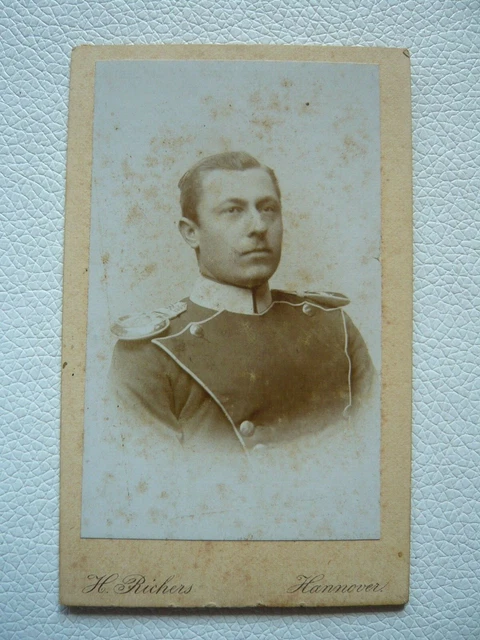 orig. CDV Foto, Dragoner Offizier,  Hannoversches Dragoner-Regiment Nr. 16