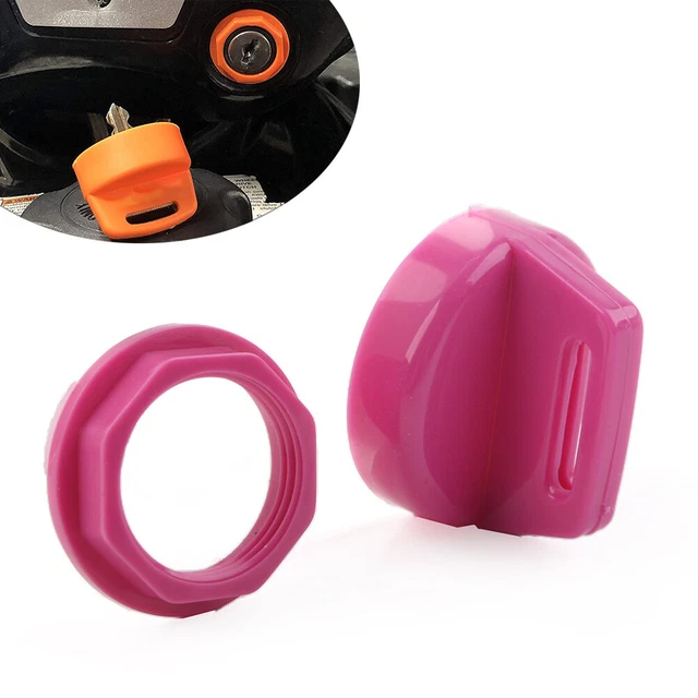 IGNITION KEY COVER w/Nut Purple ABS For Polaris RZR XP 8001000 Ranger