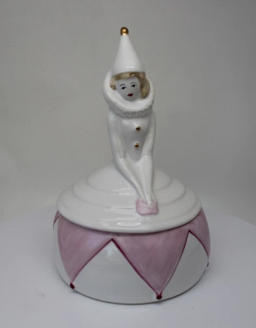 Boîte à Bijoux Vintage Pierrot - Déco Rétro Romantique - Sans Marque