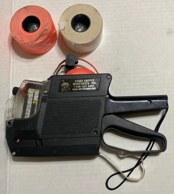 Store Supply Warehouse Grocery Pricing Gun Tested Works 8 Rolls Tape