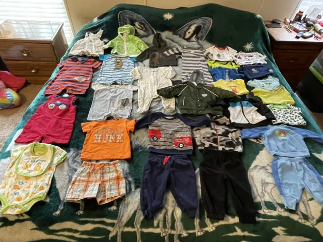 Cute baby boys 3-6 month 30 piece all season clothing lot