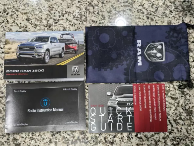 2022 Dodge Ram 1500 owners manual with cover pouch