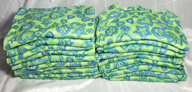 LOT 20 Children's Kids Pediatric Hospital IV Patient Gowns - Green & Blue Large