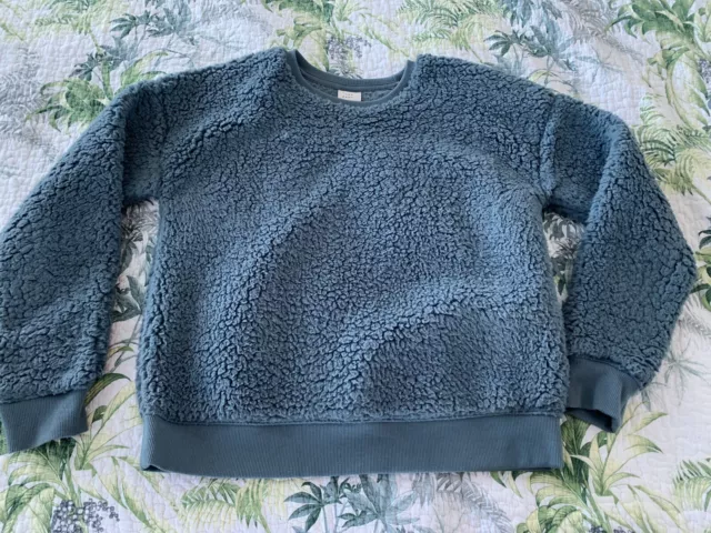 Ladies Blue / Gray Cozy Fleece Top By “A New Day”, Size Small