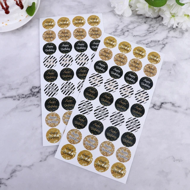 18 Feuilles D'Autocollants Joyeux Anniversaire, 6 Styles Autocollants Coloru00e9s Mignons Et Lisses Joyeux Anniversaire Pour Cadeaux De Fu00eate D