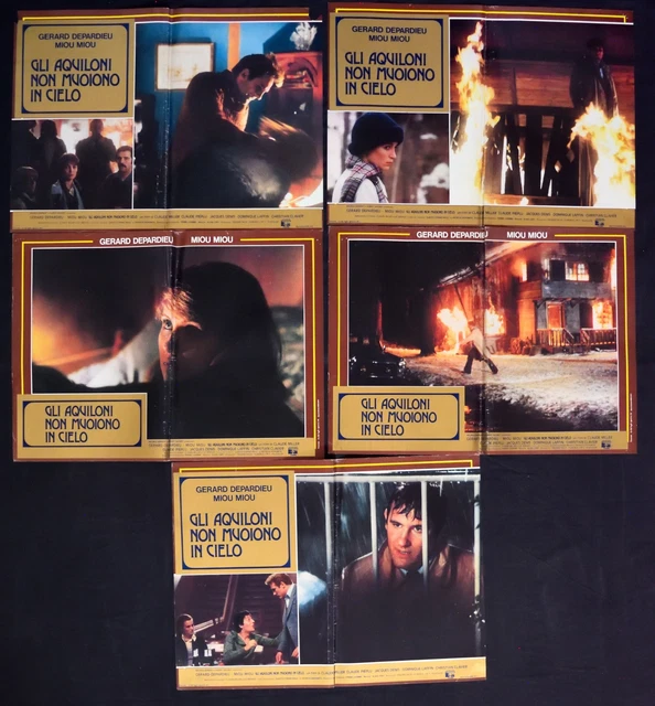 FOTOBUSTE GLI AQUILONI MUOIONO IN CIELO gerard depardieu F136 EUR 14,99