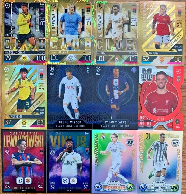 MATCH ATTAX EXTRA 2022/23 22/23 LIMITATO 100 CLUB BLACK EDGE HERITAGE pro elite x