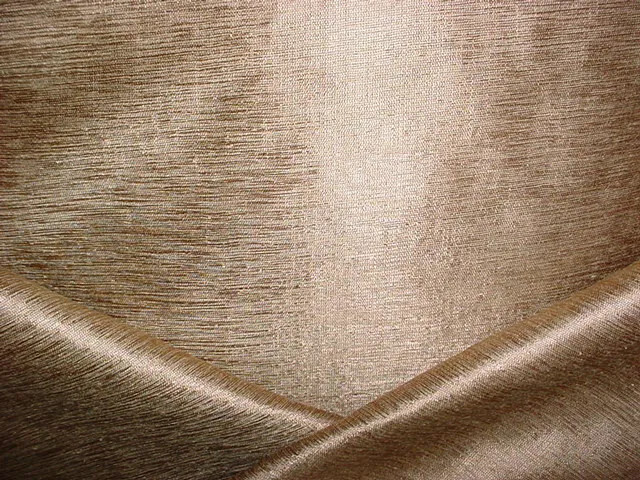 9-3/4Y Kravet Lee Jofa Barley Gold Bronze Strie Silk Upholstery Fabric