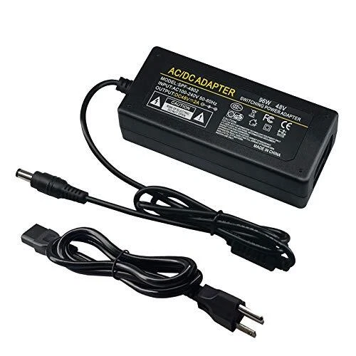 Snsnlent 48V 2A Power Supply Adapter AC 100-240V to DC 48V 2A Power Adapter C...