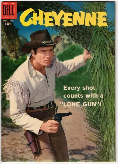 CHEYENNE # 5 (DELL) TOM GILL & REX MAXON art - CLINT WALKER PHOTO COVER