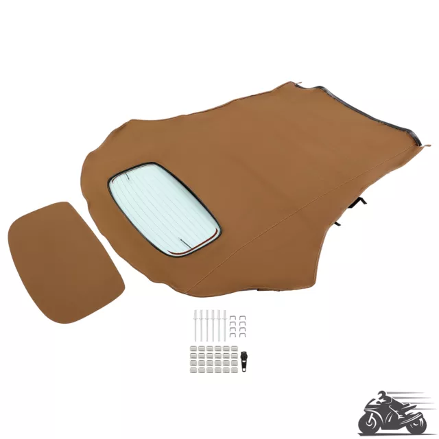 Convertible Soft Top w/ Heated Glass Window Tan For Volkswagen Beetle 2003-2010