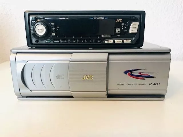 Autoradio vintage JVC KS-FX850R + JVC CH-X350 Cambio 12 CD! anni '90