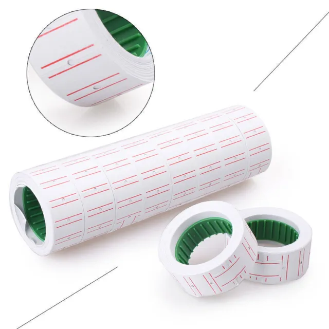 For MX-5500 Labeller Gun 10Rolls Price Pricing Label Paper Tag Tagging White