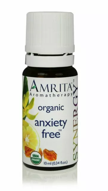 AMRITA Aromatherapy: Anxiety Free Synergy Essential Oil Blend (Anxiety Reduce...