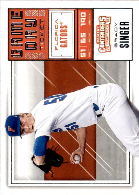 2018 Panini Contenders Draft Picks Baseball Game Day Tickets #1 Brady Singer