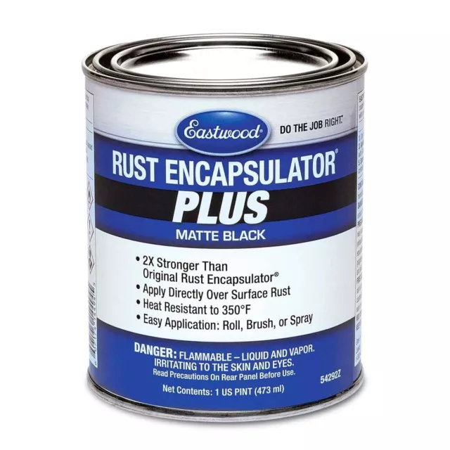 Eastwood Matte Black Rust Encapsulator Plus 1 Pint Long Lasting Heat Resistant