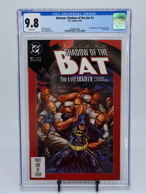 Batman: Shadow of the Bat 1 DC 1992 CGC 9.8 1st Jeremiah Arkham Victor Zsasz